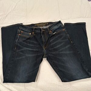 American Eagle Dark slim-straight jeans size 30x30